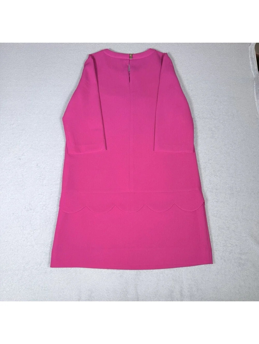 Kate Spade Dress 6 Pink Fuchsia Fancy Meeting You Sweetheart Scallop Demi Shift